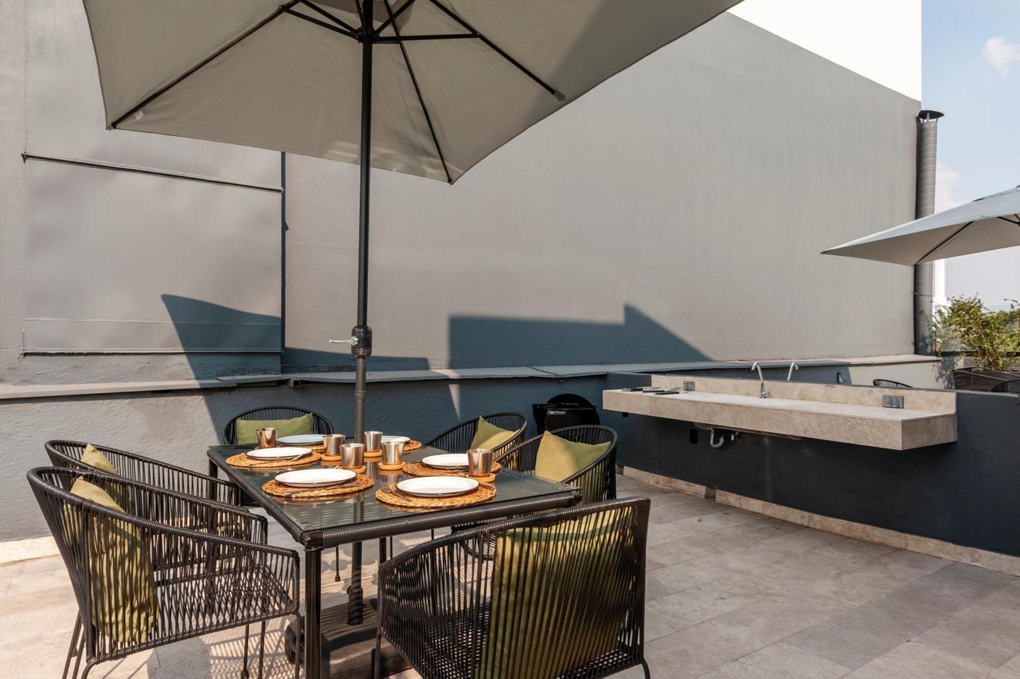 The Corner Condesa Aparthotel Mexico City Ngoại thất bức ảnh