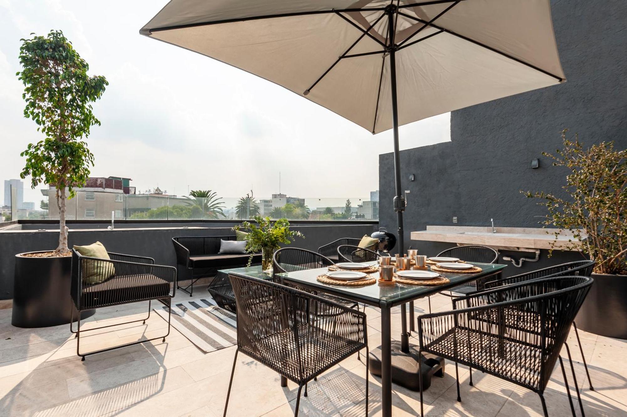 The Corner Condesa Aparthotel Mexico City Ngoại thất bức ảnh